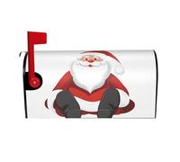 ZERAOKE Housse magnétique personnalisée pour boîte aux lettres (motif Père Noël) - Grande taille - 64,8 x 53,3 cm - Pour décoration de jardin, cour, extérieur, maison