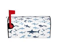 ZERAOKE Housses magnétiques personnalisées de boîte aux lettres (poisson de mer) (taille L, 64,8 x 53,3 cm), pour décoration de jardin, cour, extérieur, maison