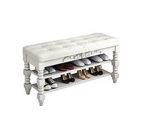 ZERAPH Bancs de Rangement, Porte-Chaussures à Chaussures de Levage à 2 Niveaux avec Coussin, Chaque Niveau s'adapte à 3 Paires de Chaussures, pour Le Salon de la Chambre d'entrée de Couloir, Un