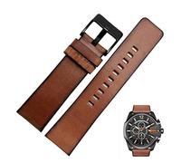 ZERAPH Bracelet de Montre rétro en Cuir véritable Compatible avec Diesel DZ4343 DZ4323 DZ7406 Bracelet de Montre Vintage en Cuir Italien 22 mm 24 mm 26 mm pour Homme