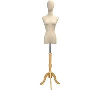 ZERAPH Mannequin TAILERS DROMMEGNE MANNELLEMENT Mannequin Affichage Femme Femmes MANDES MANDES MANDES avec Base en Bois ADMISSABLE pour Les VOCKS BIJOURS DIFFICATION (Couleur: C, Taille: Petite) (BS)
