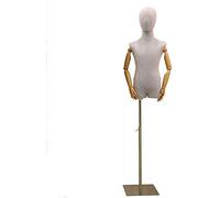 ZERAPH Mannequin Tailors Mincy Dressform Child Mannequin Tailors Bran de Bois factice pour Les vêtements de vêtements adaptés aux Enfants de 2 à 9 Ans (AS)