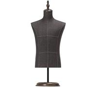 ZERAPH Mannequin Tailors Model Domy Robe Male Robe Forme Mannequin Torse avec Support, Half Body Manikin Mannequin pour Exposition/Habit