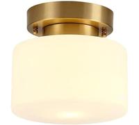 ZERAPH Petit plafonnier Japonais Populaire en Verre Blanc, luminaire de Plafond Semi-encastré pour Couloir de Maison, éclairage de Plafond intérieur pour escalier de Balcon, entrée de Salle de Bain à