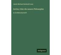 Zerbin; Oder Die Neuere Philosophie
