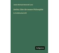 Zerbin; Oder die neuere Philosophie: in Großdruckschrift