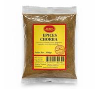 ZERDA Épices Chorba, Mélange d'Épices Naturel avec Curcuma, Coriandre, Poivre, Gingembre, Cannelle, Sel et Clous de Girofle, 100g