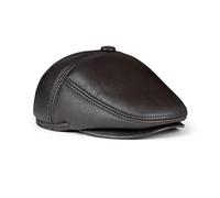 Zerimar Casquette en Cuir pour Homme Peaky Blinders Style Béret Gatsby Cap Couleur Marron Taille M