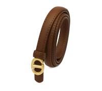 Zerimar Ceinture femme | Cuir de vachette véritable | Ceintures élégantes pour femme | Lanière en cuir 15 mm | Design classique | Braun clair | Taille 120