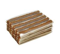 ZERINT TS-160C30 Pneu Réparation String Caoutchouc Bande Bouchon Compatible Avec Pneu Tubeless Voiture Moto Camion Tracteur Remorque RV ATV (6 x 100 mm Marron 30pcs)