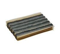 ZERINT TS-160D15 Bouchon de Réparation de Pneu, 15 Pièces 6 x 100 mm Noir Tubeless Bouchon D'étanchéité de Pneu, Chaîne de Réparation de Pneu Pour Voiture, Vélo, UTV, ATV, Chariot