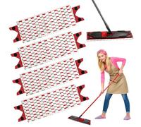 Zeripikfoasp 4 Pack Serpillière Recharge Compatible with Vileda Ultramax, Absorbante Recharge Balai Microfibre Kit, Balai Tampons de Rechange Réutilisable, pour Taches de Nettoyage, Lavage Sol