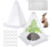 Zernblend 20 pièces de Housses de Protection des Plantes, 20 pièces de Bandes de Connexion et 40 pièces de Supports en Fer, Colliers Anti-limaces, Protection Contre Les limaces, barrière