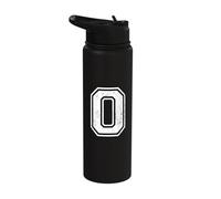 Zero 0 Numéros de sport vintage Stainless Steel Insulated Water Bottle