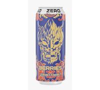 Zéro Berries Boisson Énergisante Sans Sucres, Saveur Fruits Rouges, 6 Canettes de 500 ml, Total 3L, Sans Caféine