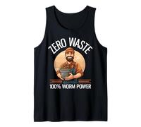 Zéro déchet, 100% Worm Power Funny Worm Farming Débardeur