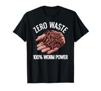 Zéro déchet, 100% Worm Power Funny Worm Farming T-Shirt