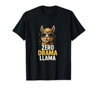 Zero Drama Lama Style rétro T-Shirt