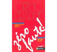 Zéro faute 4e / 3e