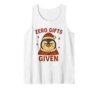 Zero Gifts Given - Manchot de Noël Drôle et Sarcastique Débardeur