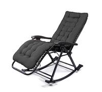 Zero Gravity Sun Loungers portable Portable Patio intérieur Patio Souins Rocking Chaise Lounge pliant Chaises salon réglables Cadre en acier au bord de la piscine (Couleur: A + coussin a) FANDIAO