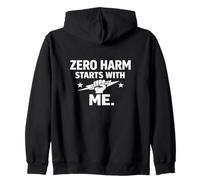 Zero Harm Starts with Me - Cadeau de Motivation pour la Culture de la sécurité Sweat à Capuche