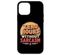 Zéro Heure sans Sarcasme, Dicton Amusant, Style rétro Coque pour iPhone 12 Mini
