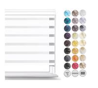 Zero Home - Store Jour Nuit, sans Percage, Protection de Privée, sur Mesure, Facile à Installer avec Clips pour Fenêtre ou Porte, 110x120cm - Blanc