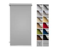 Zero Home - Store Thermique à Enroulement sans Percage, Réflexion Maximale de Lumière, Economie d'énergie, Fabriqué dans L'ue, Occultant 30x150 cm Gris