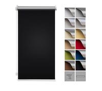 Zero Home - Store Thermique à Enroulement sans Percage, Réflexion Maximale de Lumière, Economie d'énergie, Fabriqué dans L'ue, Occultant 45x150 cm Noir