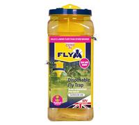 Zero In STV334 Piège à mouches JAW Fly Trap (piège jetable très efficace contre les insectes, utilisation en extérieur, dans les jardins), jaune, 20 x 7,5 x 7,5 cm