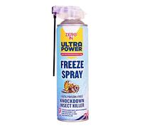 Zero In Ultra Power Freeze Spray Knockdown Insecticide - 500 ml - Aérosol double action sans poison - Action rapide - Formule sans odeur - Tue au contact