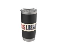 Zero% Liberal Conservateur Patriot American Freedom Gobelet isotherme en acier inoxydable double paroi