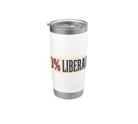 Zero% Liberal Conservateur Patriot American Freedom Gobelet isotherme en acier inoxydable double paroi