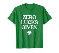 Zero Lucks Given Shirt Shamrock Funny St Patricks Day Irish T-Shirt