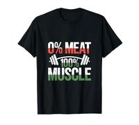 Zero Meat Pure Muscle Végétarien Cool Vegan Bodybuilder T-Shirt