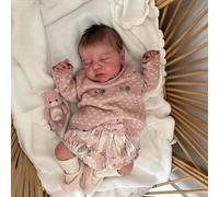 Zero Pam 50 CM Poupées Bébé en Silicone Réalistes Réborn Fille Tout-Petits Jouet Veines Et Cheveux Vifs,poupée Nouveau-né Réaliste Et Anatomiquement Correcte Qui Semble Réelle