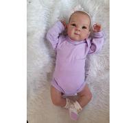 Zero Pam Bebe Reborn Fille Bettie Ouvrir Les Yeux, 45CM Bébé Re-Born Réaliste Fille Qui Ressemble À Un Vrai Bébé, Bebe Reborn Silicone Plein Corps, Poupée Nouveau-né avec Accessoires