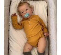 Zero Pam Bebe Reborn Fille Poupee Vinyle Corps Entier 50cm Poupee Bebe Reborn Réaliste Poupée Sourire comme Un Vrai Bébé avec Accessoires Jouets pour Filles (Contemporaine)