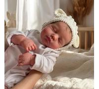 Zero Pam Bebe Reborn Fille Poupee Vinyle Corps Entier 50cm Poupee Bebe Reborn Réaliste Poupée Sourire comme Un Vrai Bébé avec Accessoires Jouets pour Filles (Classique)