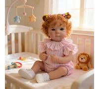 Zero Pam Bebe Reborn Fille Poupee Vinyle Corps Entier 50cm Poupee Bebe Reborn Réaliste Poupée Sourire comme Un Vrai Bébé avec Accessoires Jouets pour Filles (Moderne)