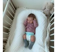 Zero Pam Bebe Reborn Garcon Silicone Plein Corps, 50CM Realiste Poupée Garcon Yeux Fermés, Anatomiquement Correctes Endormie Poupee Reborn Garcon Qui Ressemble À Un Vrai Bébé avec Accessoires