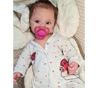 Zero Pam Poupée Reborn-48CM Poupée Reborn Silicone Corps Entier, Bébé Reborn Garcon, Bebe Reborn avec des Cheveux, Anatomiquement Correcte Garcon, Peau 3D Bébé Reborn Réaliste pour Les Filles