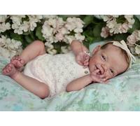 Zero pam Poupée Reborn en silicone pour fille - 50,8 cm - Anatomiquement correcte - Poupée bébé réaliste avec accessoires - Poupée nouveau-né pour filles, cheveux peints qui ont l'air réel