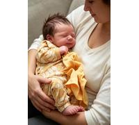 Zero pam Poupée Reborn en vinyle avec yeux fermés - 45,7 cm - Poupée réaliste pour bébé fille - Reborn qui ressemble à de vrais bébés, nouveau-nés réalistes, poupées prématurées pour filles