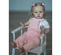 Zero Pam Poupee Reborn Fille Realiste 60 CM, Bébé Reborn Fille Réaliste, Bebe Silicone Qui Ressemble À Un Vrai Bébé, Bebe Reborns Grande Taille Toddler Vinyle Corps Entier pour 3 Enfants