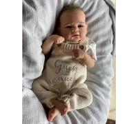 Zero Pam Poupée Reborn Garcon 42 CM, Poupée Reborn Très Réaliste Bébé, Bebe Garcon avec Corps en Tissu Doux,Bebe Reborns Silicone Qui Ressemble À Un Vrai Bébé