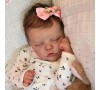 Zero Pam Poupée Reborn,Poupée Reborn Réaliste,18 Pouces 45cm Bebe Reborn,Souple Vinyle Silicone Réaliste Nouveau Baby Dolls,Realistic Newborn Doll Girl,Lifelike Baby,Ressemblant à Un Vrai Bébé