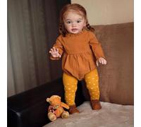 Zero pam Poupée Reborn réaliste pour bébé fille - 65 cm - Poupée réaliste - Poupée bébé réaliste - Poupée de bébé 3D avec accessoires