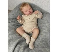 Zero pam Reborn - Poupée bébé garçon - 50 cm - Réaliste - En silicone - Avec cheveux - Entièrement en silicone - Avec accessoires pour fille